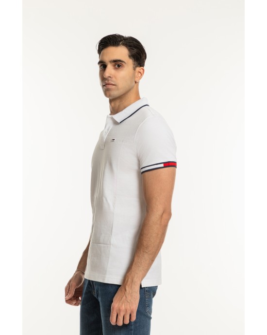 T-shirt Tommy Jeans άσπρο ΚΟΝΤΟΜΑΝΙΚΕΣ