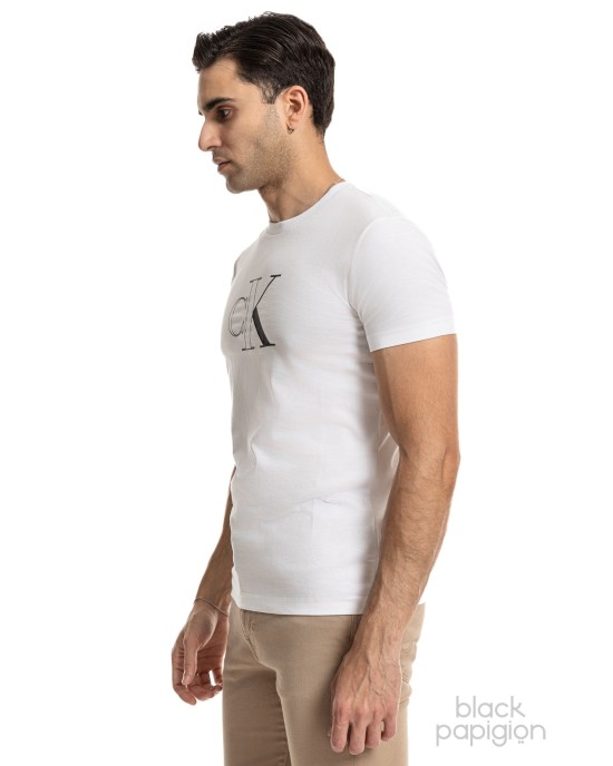 T-Shirt Calvin Klein άσπρο ΚΟΝΤΟΜΑΝΙΚΕΣ