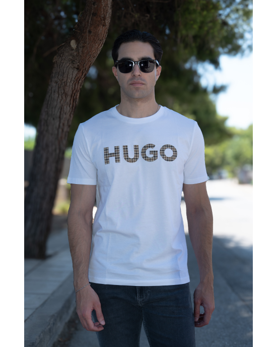 T-Shirt Hugo άσπρο ΚΟΝΤΟΜΑΝΙΚΕΣ