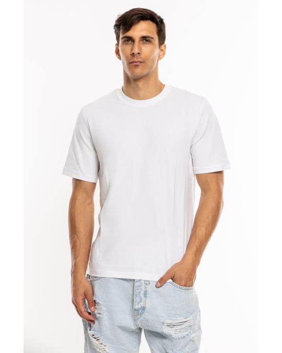 T-shirt Jack n Jones άσπρο ΚΟΝΤΟΜΑΝΙΚΕΣ