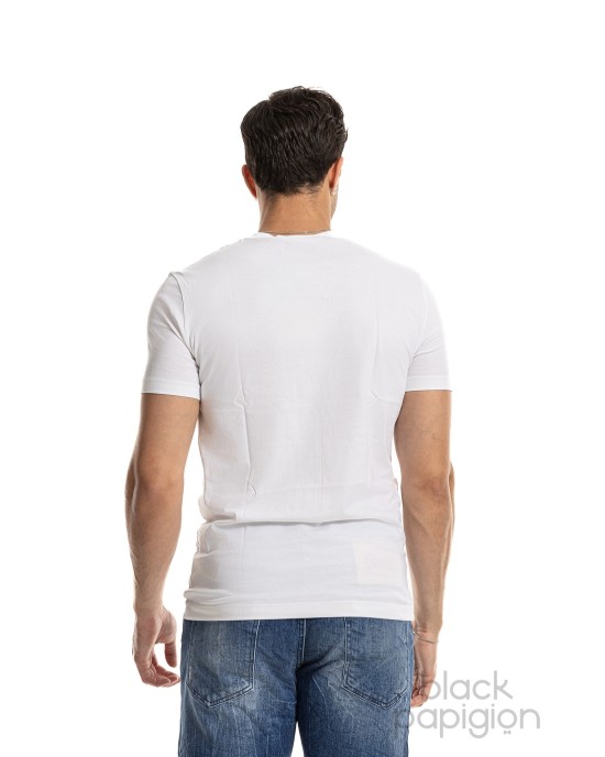 T-Shirt Calvin Klein άσπρο ΚΟΝΤΟΜΑΝΙΚΕΣ