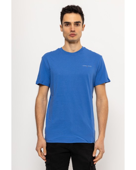 T-shirt Tommy Jeans μπλε ΚΟΝΤΟΜΑΝΙΚΕΣ