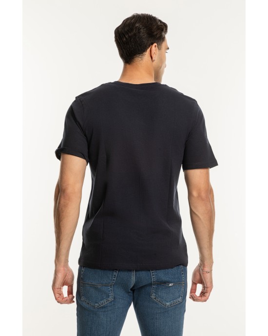 T-shirt Jack n Jones μπλε ΚΟΝΤΟΜΑΝΙΚΕΣ