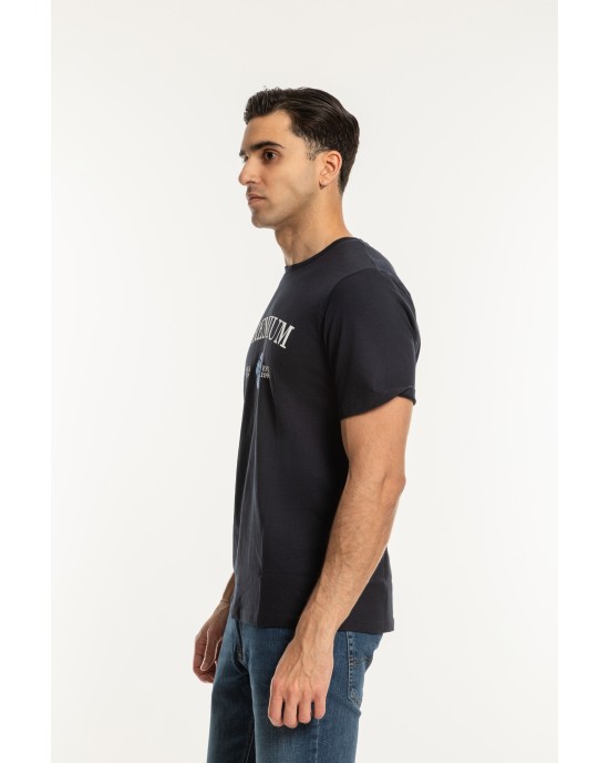 T-shirt Jack n Jones μπλε ΚΟΝΤΟΜΑΝΙΚΕΣ