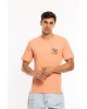 T-shirt Jack n Jones πορτοκαλί ΚΟΝΤΟΜΑΝΙΚΕΣ