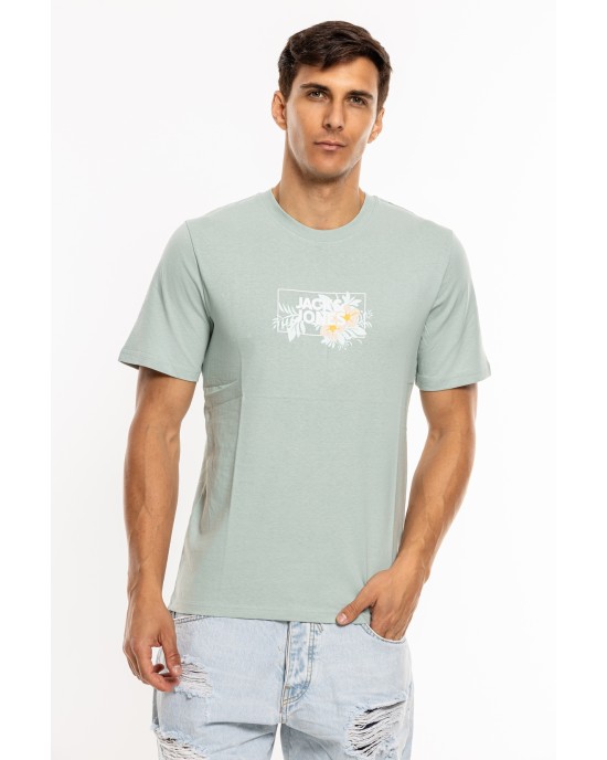 T-shirt Jack n Jones πράσινο ΚΟΝΤΟΜΑΝΙΚΕΣ