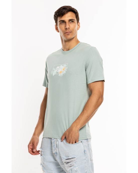 T-shirt Jack n Jones πράσινο ΚΟΝΤΟΜΑΝΙΚΕΣ