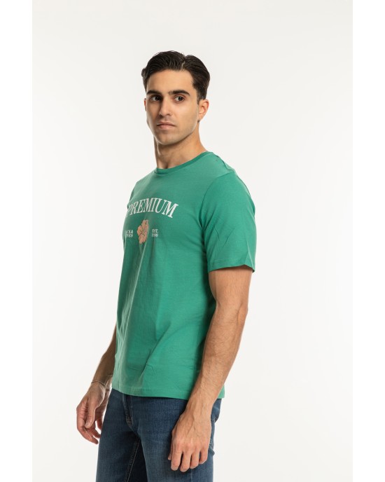 T-shirt Jack n Jones πράσινο ΚΟΝΤΟΜΑΝΙΚΕΣ