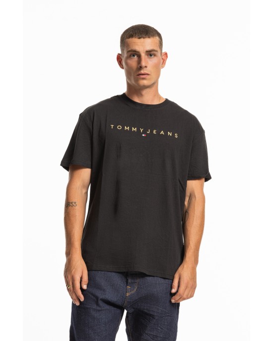 T-shirt Tommy Jeans μαύρο ΚΟΝΤΟΜΑΝΙΚΕΣ