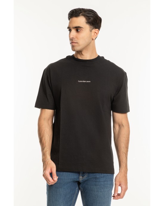 T-Shirt Calvin Klein μαύρο ΚΟΝΤΟΜΑΝΙΚΕΣ