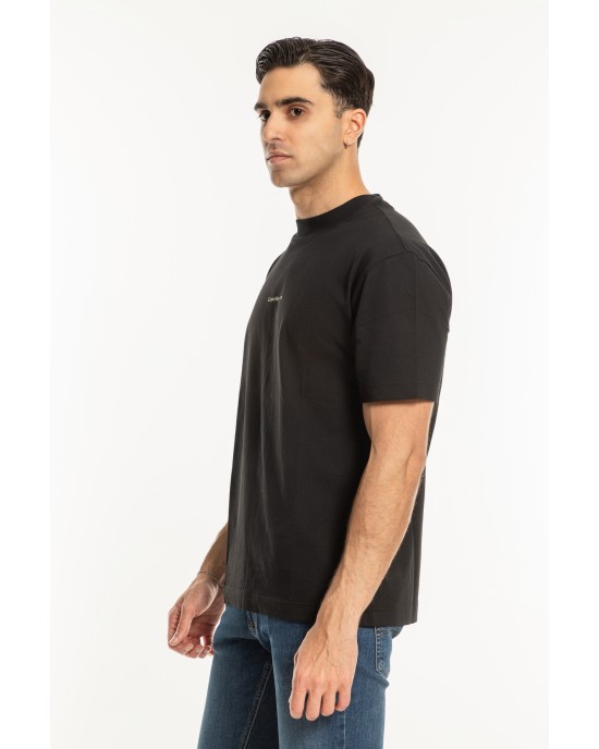 T-Shirt Calvin Klein μαύρο ΚΟΝΤΟΜΑΝΙΚΕΣ