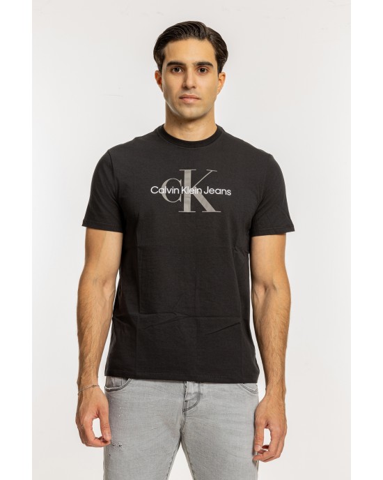 T-Shirt Calvin Klein μαύρο ΚΟΝΤΟΜΑΝΙΚΕΣ