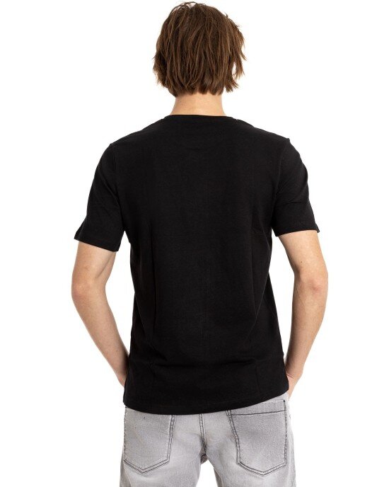 T-shirt Jack n Jones μαύρο ΚΟΝΤΟΜΑΝΙΚΕΣ