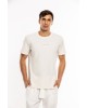 T-Shirt Calvin Klein εκρού ΚΟΝΤΟΜΑΝΙΚΕΣ