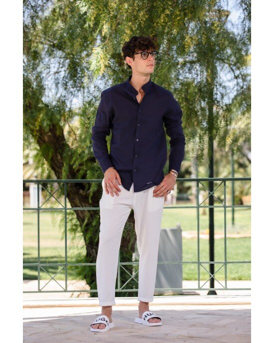 Πουκάμισο Vittorio μπλε SLIM FIT