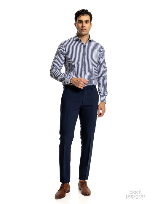 Πουκάμισο Tessuti μπλέ SLIM FIT