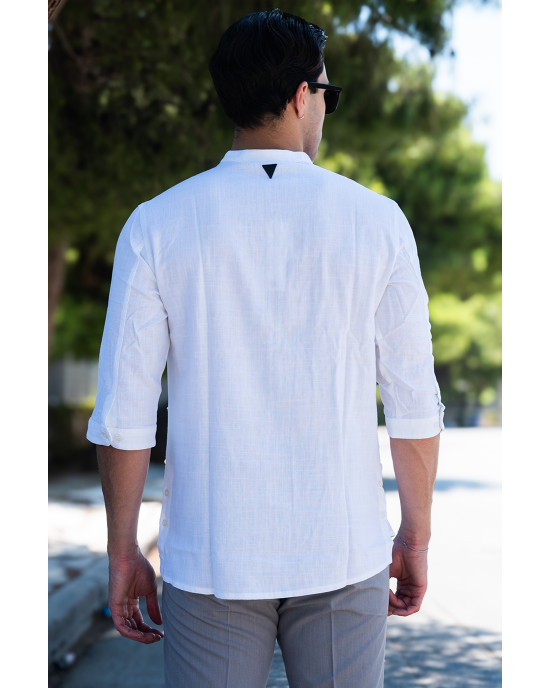 Πουκάμισο Vittorio άσπρο OVERSHIRT