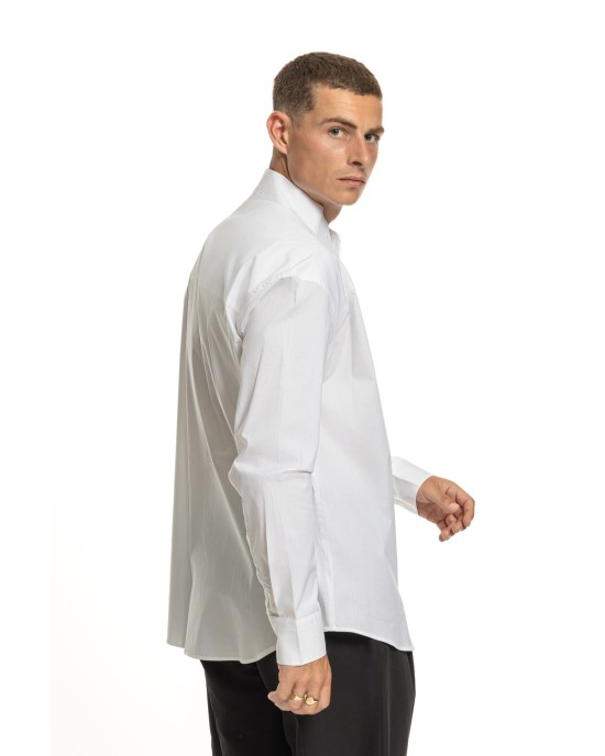 Πουκάμισα Vittorio άσπρη OVERSHIRT