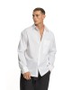 Πουκάμισα Vittorio άσπρη OVERSHIRT