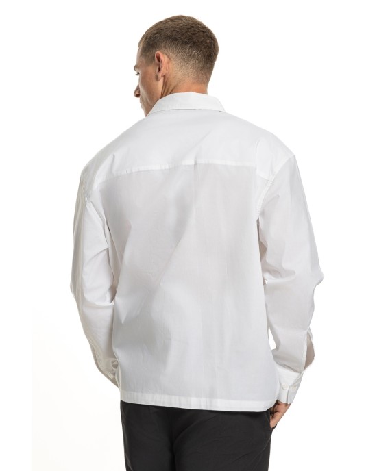 Πουκάμισα Vittorio άσπρη OVERSHIRT