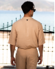 Πουκαμίσα Vittorio Spiaggia μπεζ OVERSHIRT