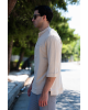 Πουκάμισο Vittorio μπεζ OVERSHIRT