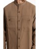 Πουκαμίσα Vittorio Torino καφέ OVERSHIRT