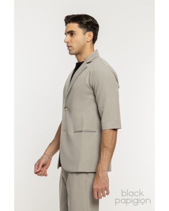 Πουκαμίσα Vittorio Damiano γκρι OVERSHIRT