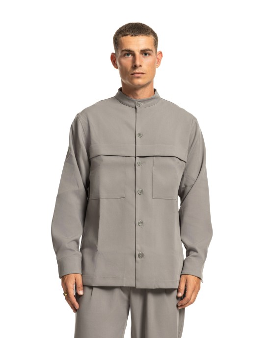 Πουκαμίσα Vittorio Pantova γκρι OVERSHIRT