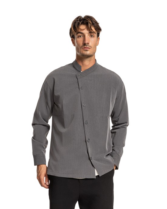 Πουκαμίσα Vittorio γκρι OVERSHIRT