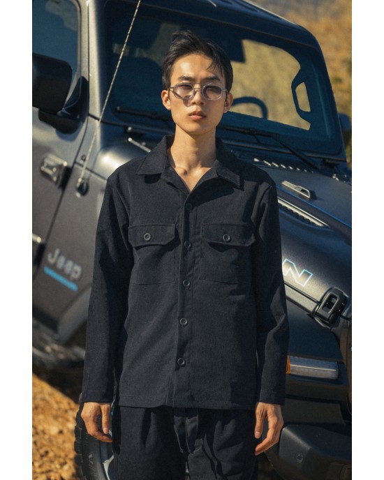 Overshirt Rebel μαύρο OVERSHIRT