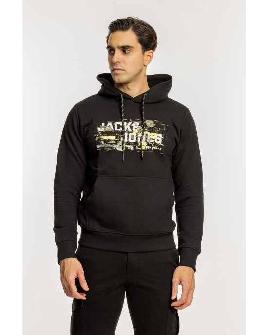 Φούτερ Jack n Jones μαύρο ΦΟΥΤΕΡ