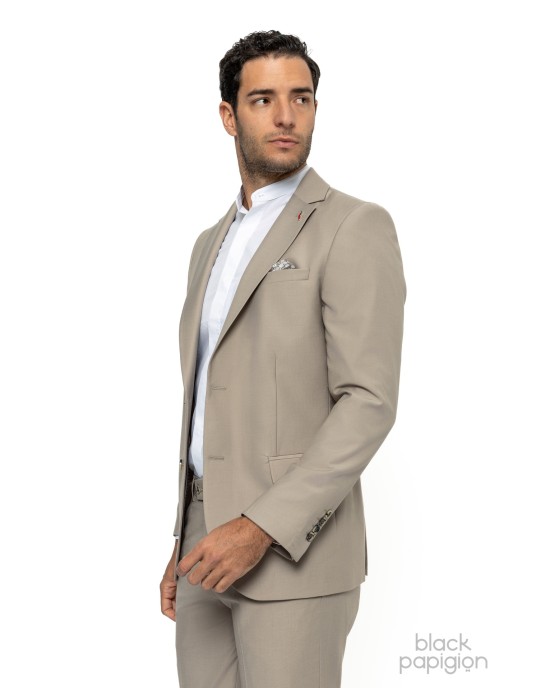 Κοστούμι Vittorio Digio μπεζ SLIM FIT