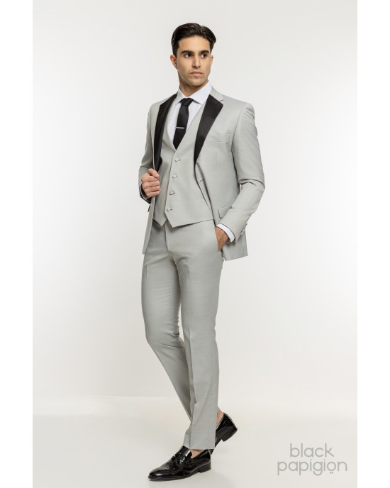 Κοστούμι Guy Laroche Homme γκρι SLIM FIT