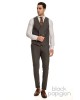 Κοστούμι Black Papigion γκρι SLIM FIT