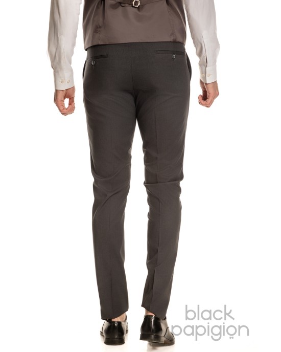 Κοστούμι Black Papigion γκρι SLIM FIT