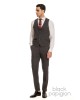 Κοστούμι Black Papigion γκρι SLIM FIT