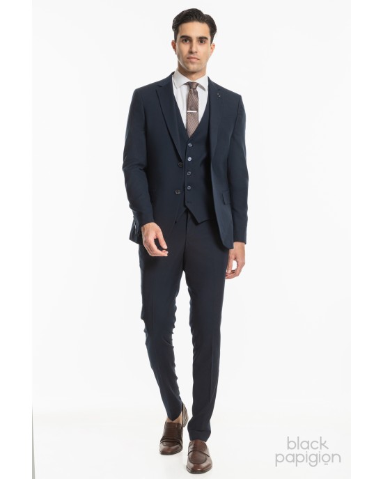 Κοστούμι Black Papigion μπλε SLIM FIT