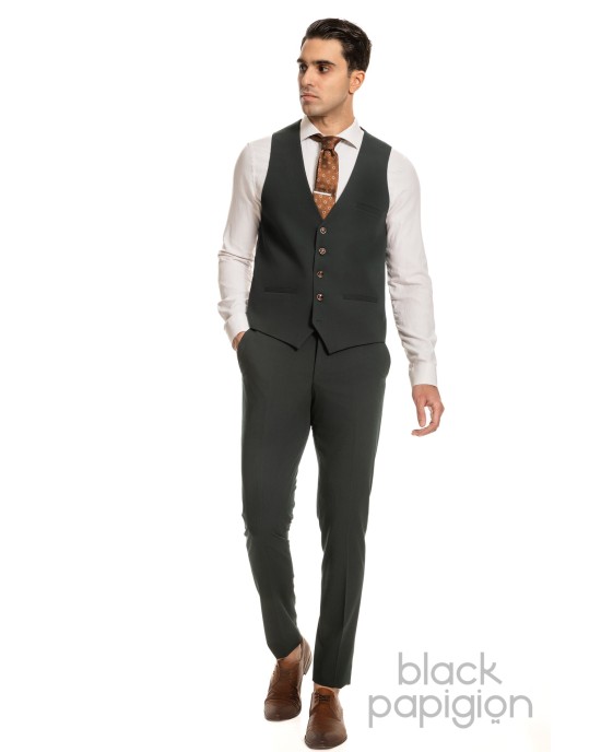 Κοστούμι Black Papigion πράσινο SLIM FIT