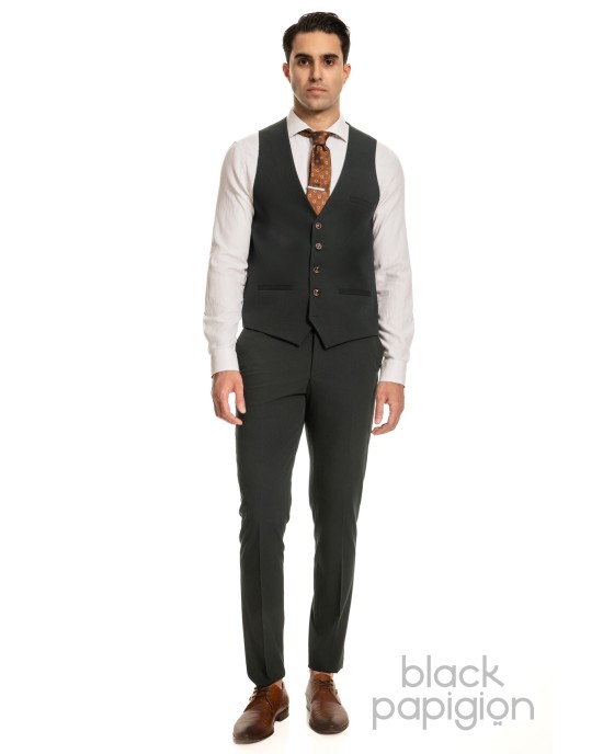 Κοστούμι Black Papigion πράσινο SLIM FIT