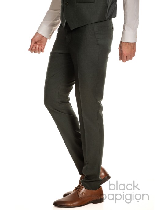 Κοστούμι Black Papigion πράσινο SLIM FIT