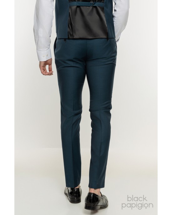 Κοστούμι Guy Laroche Homme πετρόλ SLIM FIT